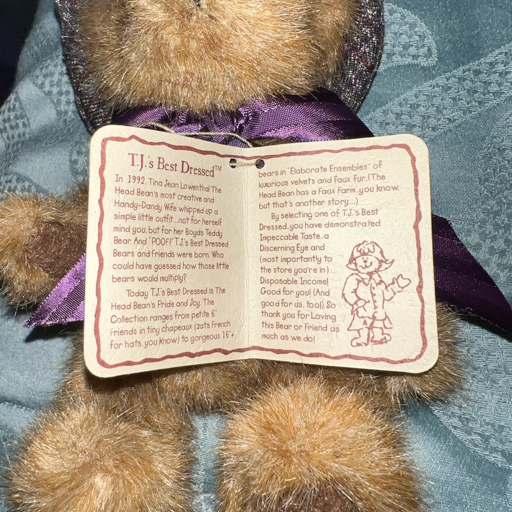 Boyds Bears Collection plush with Tags T.J.'s Best Dressed Collection 918446 7 - Picture 6 of 8